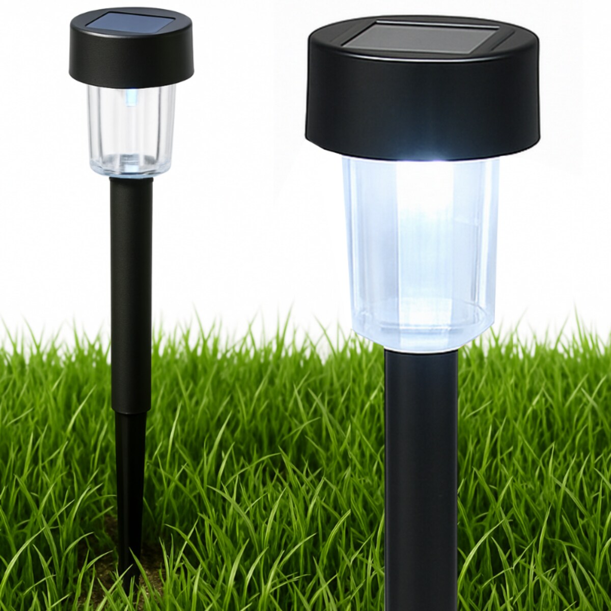 Lampka Solarna Ogrodowa  Słupek Do Wbicia W Ziemię Zewnętrzna Latarnia