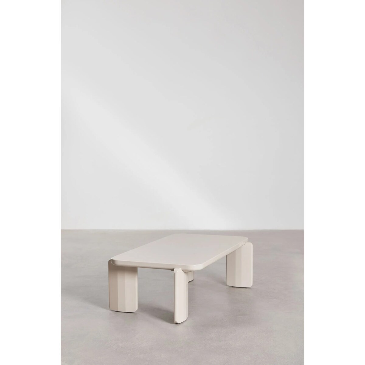 Stolik kawowy z MDF 120x60 cm Genewa kremowy