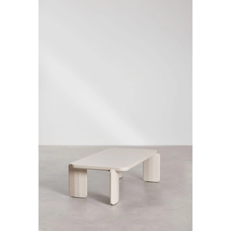 Stolik kawowy z MDF 120x60 cm Genewa kremowy