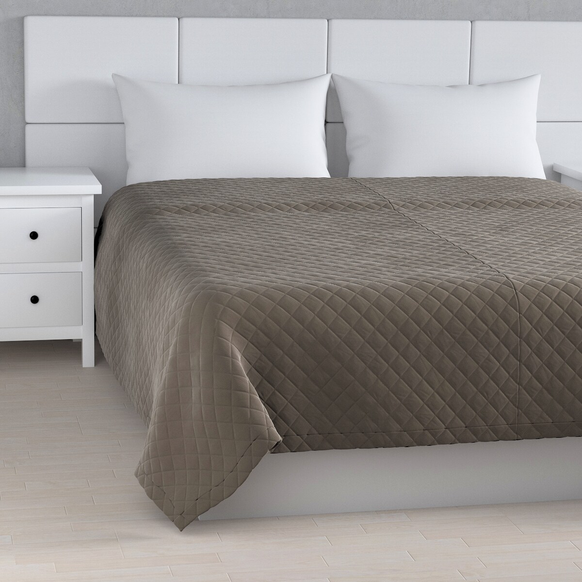 Narzuta Posh Velvet 260x210 srebrzysty beż