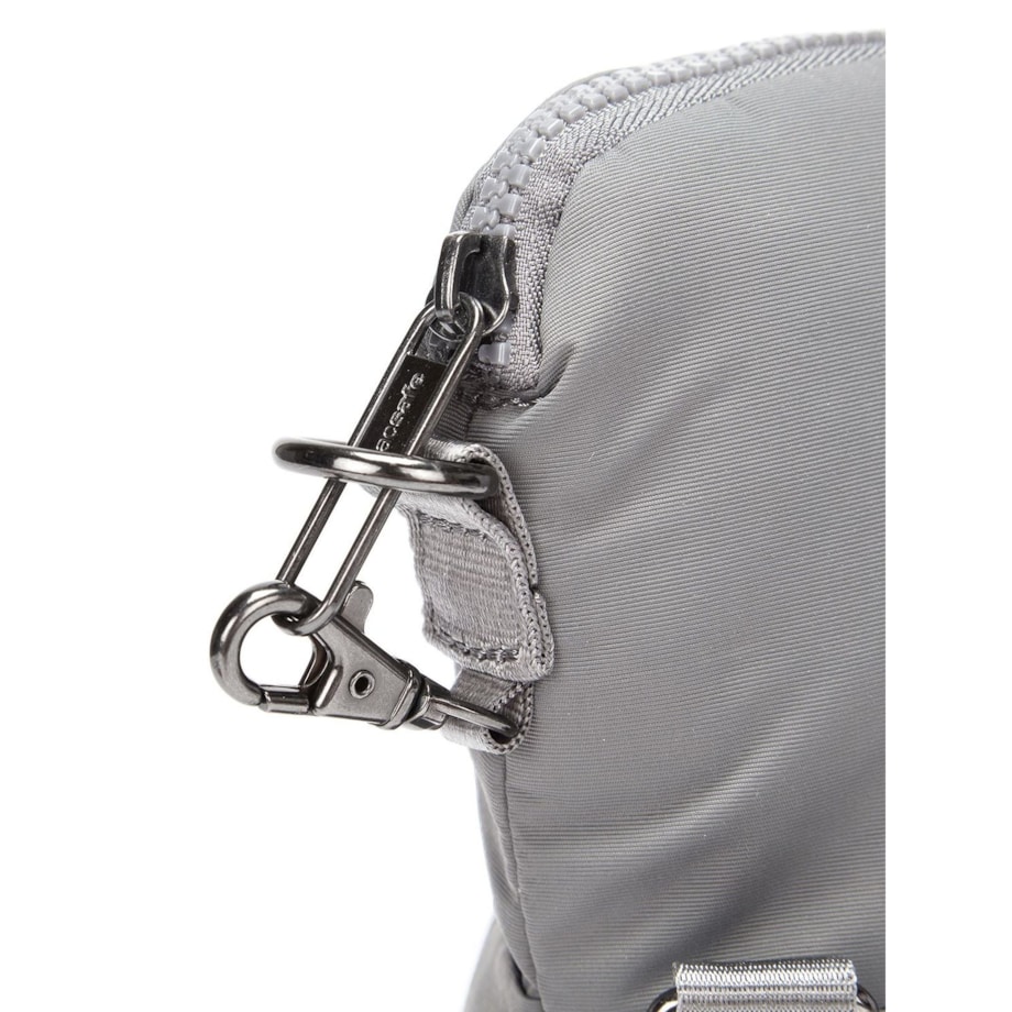 Składana torebka damska antykradzieżowa Pacsafe Citysafe CX Econyl® - jasnoszara
