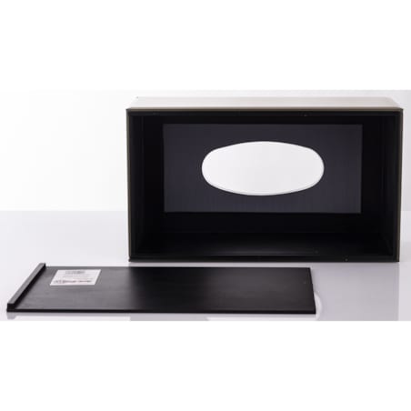 Pudełko na chusteczki 10,5x25,5x14,5 cm szklane szampańskie