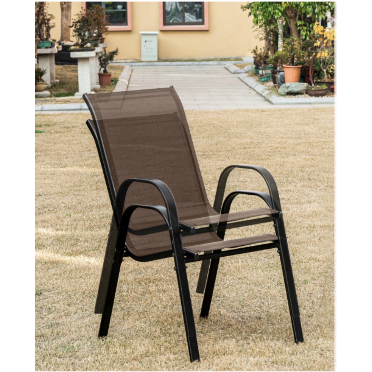 Stół Kwadrat Island 70Cm + 4X Krzesło Sofia Brąz