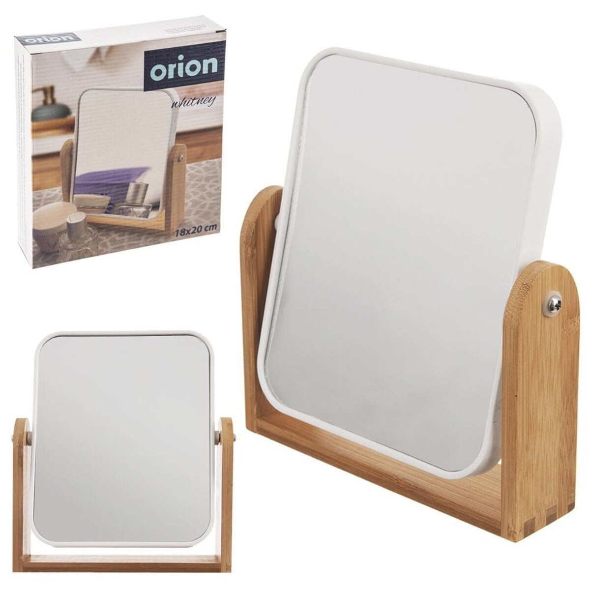 Lusterko Kosmetyczne Podwójne Whitney 18 x 20 cm