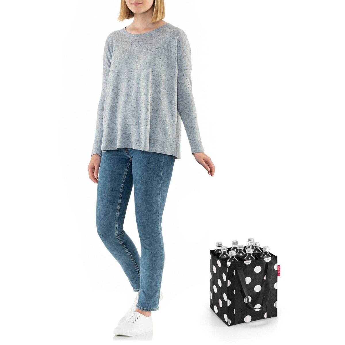 Torba BOTTLEBAG, dots white