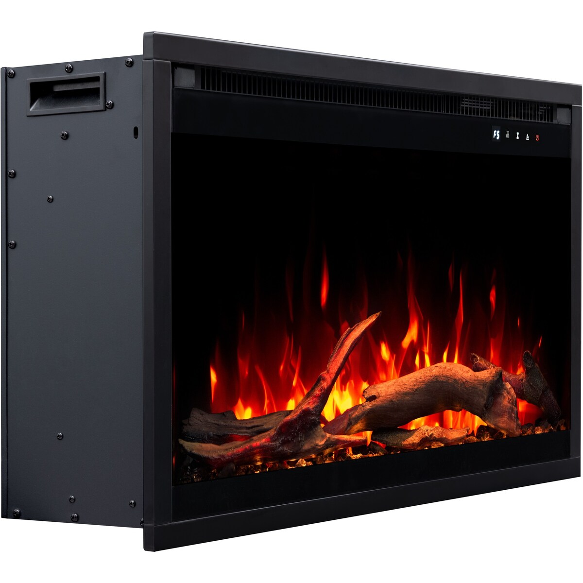 Wkład elektryczny AFLAMO 3D - do zabudowy - 100x60x20 cm - kominek LED z funkcją grzania 750/1500 W