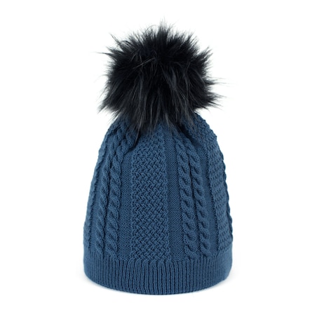 Czapka Ula Niebieska Niebieski, Uniwersalny