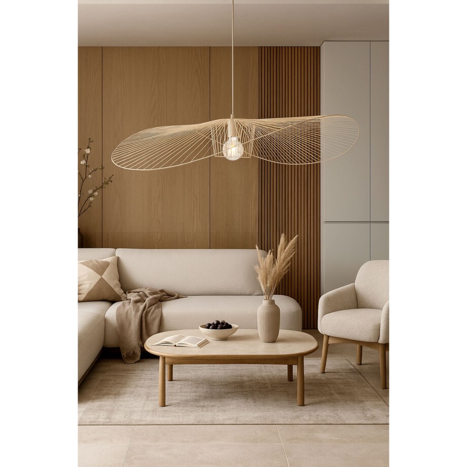 Lampa wisząca KP-21 BEŻ z serii KAPELUSZ