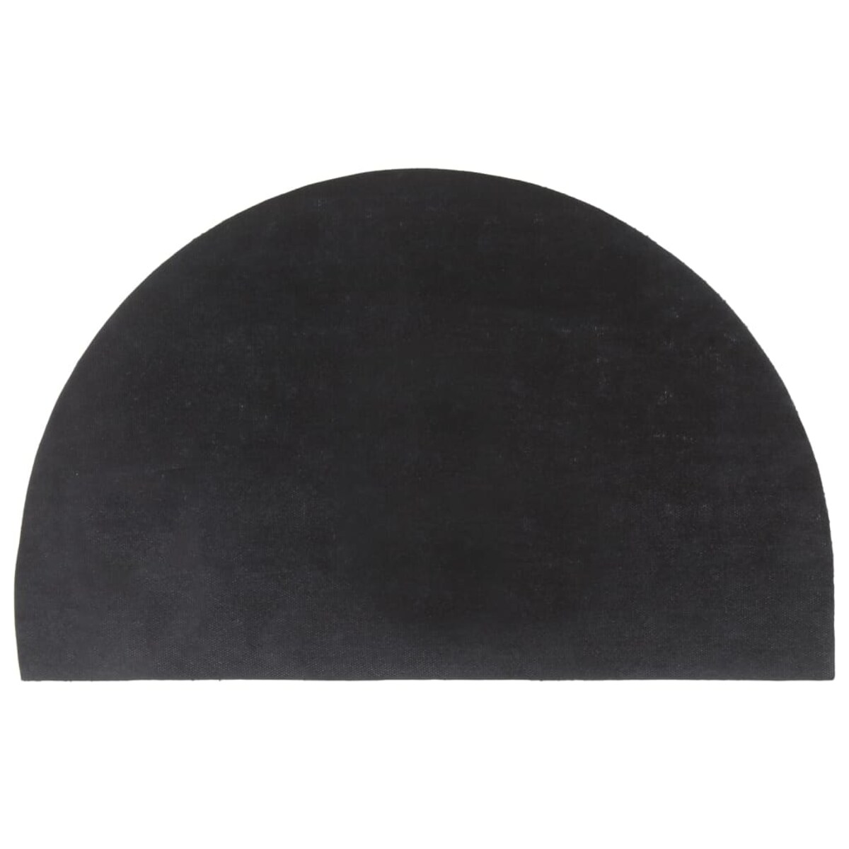 vidaXL Wycieraczka, ciemnoszara, półokrągła, 50x80 cm, włókno kokosowe