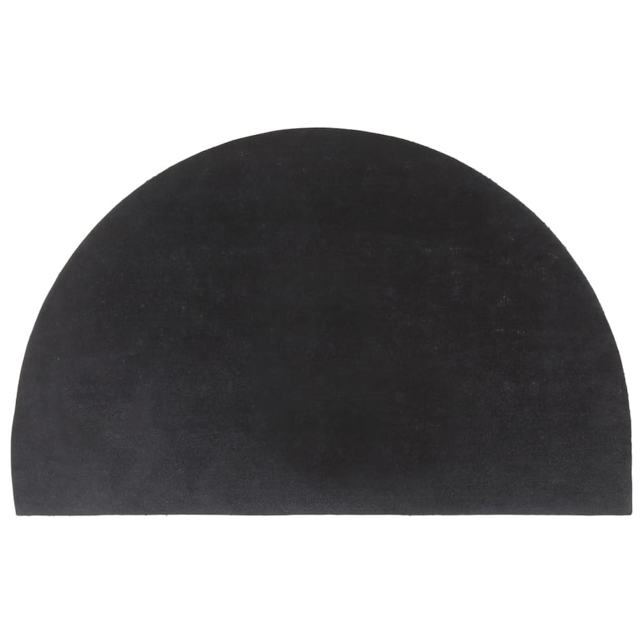 vidaXL Wycieraczka, ciemnoszara, półokrągła, 50x80 cm, włókno kokosowe