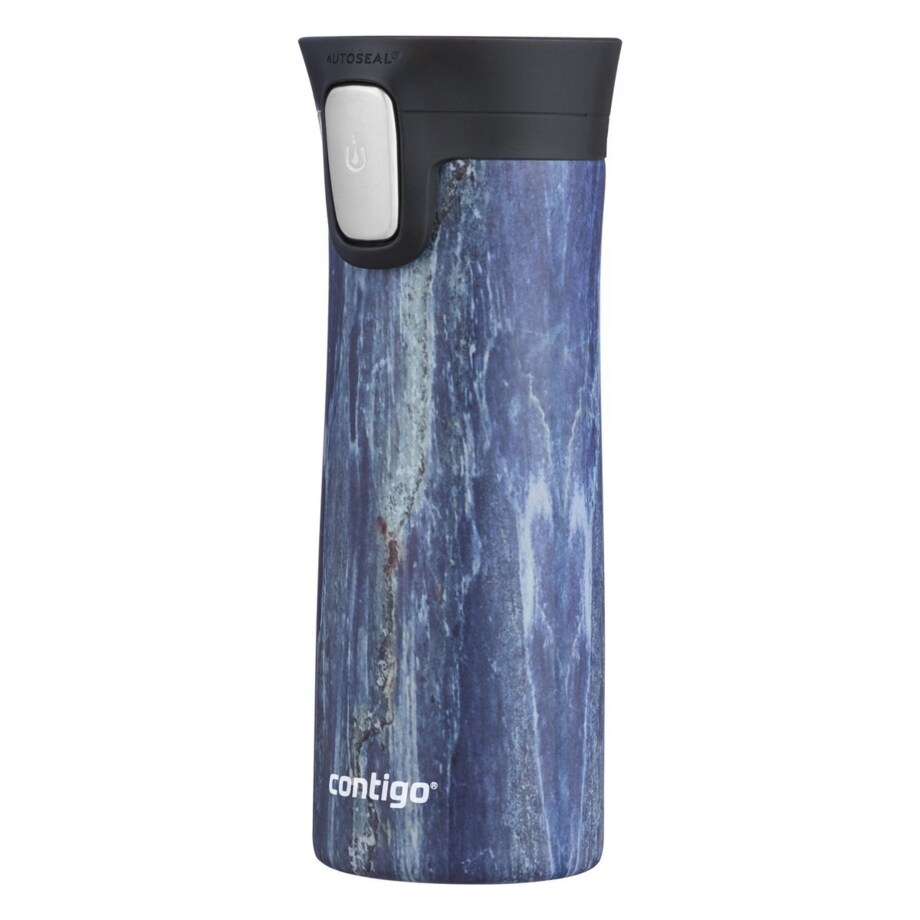 Zestaw kubków termicznych Contigo Pinnacle Couture 420ml - Blue Slate + Blonde Wood