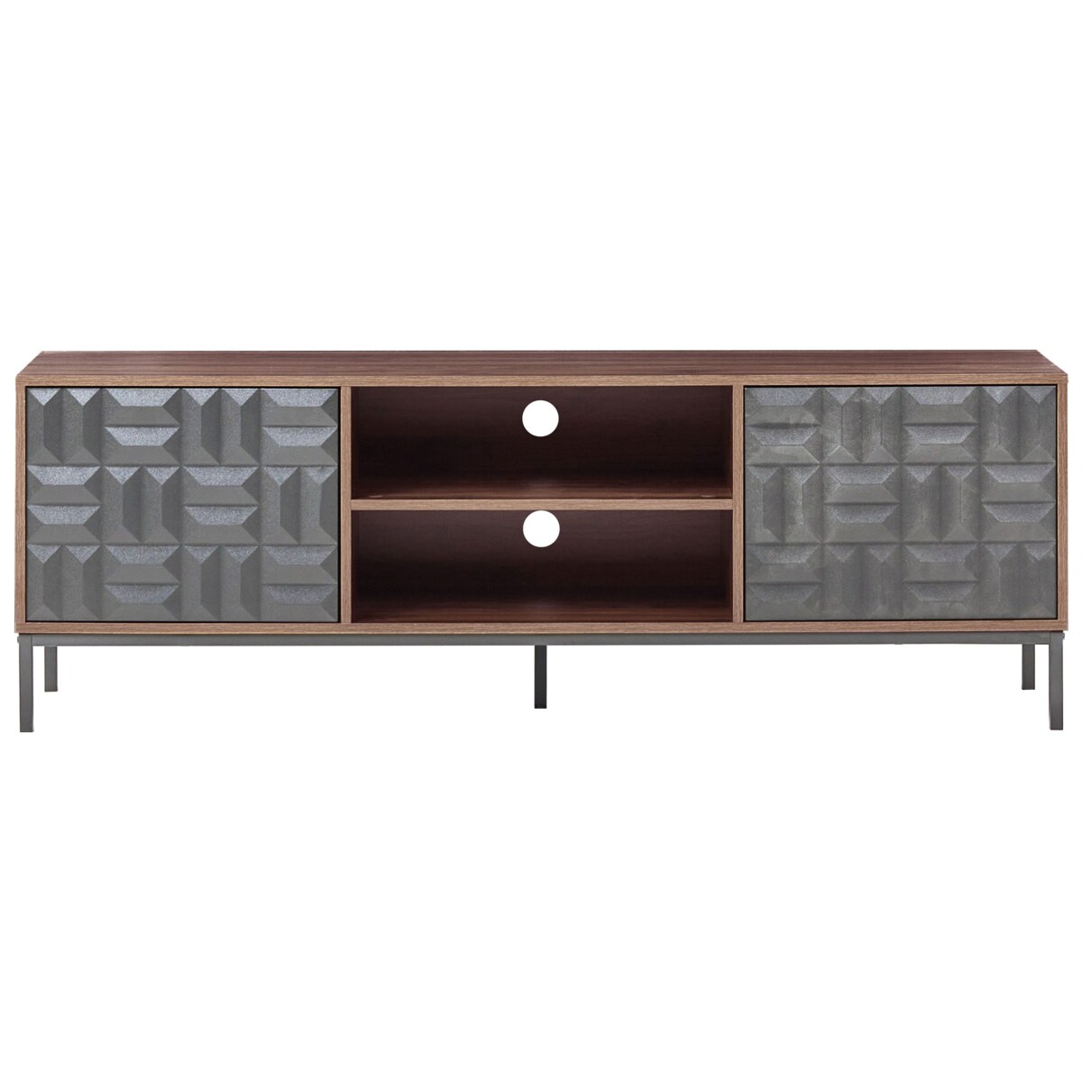 Szafka RTV CARAQUET Ciemnobrązowy