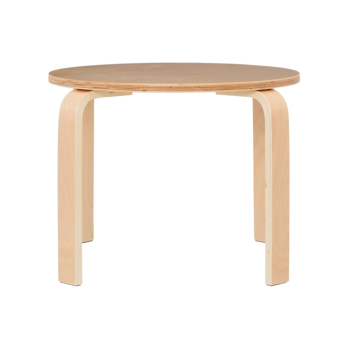 Lekki stolik ze sklejki LILLA, Ø 69 cm