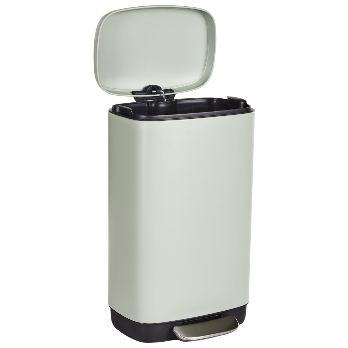 Kosz na śmieci z pedałem 30 L ECOCOLLECT Metal Jasnozielony