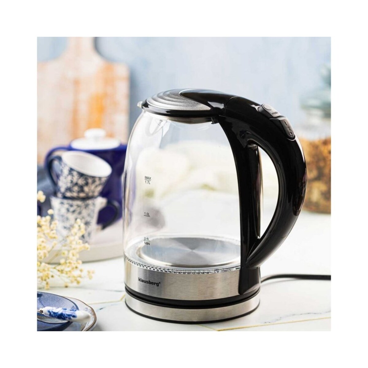Klausberg czajnik elektryczny szklany 1.7l KB7886