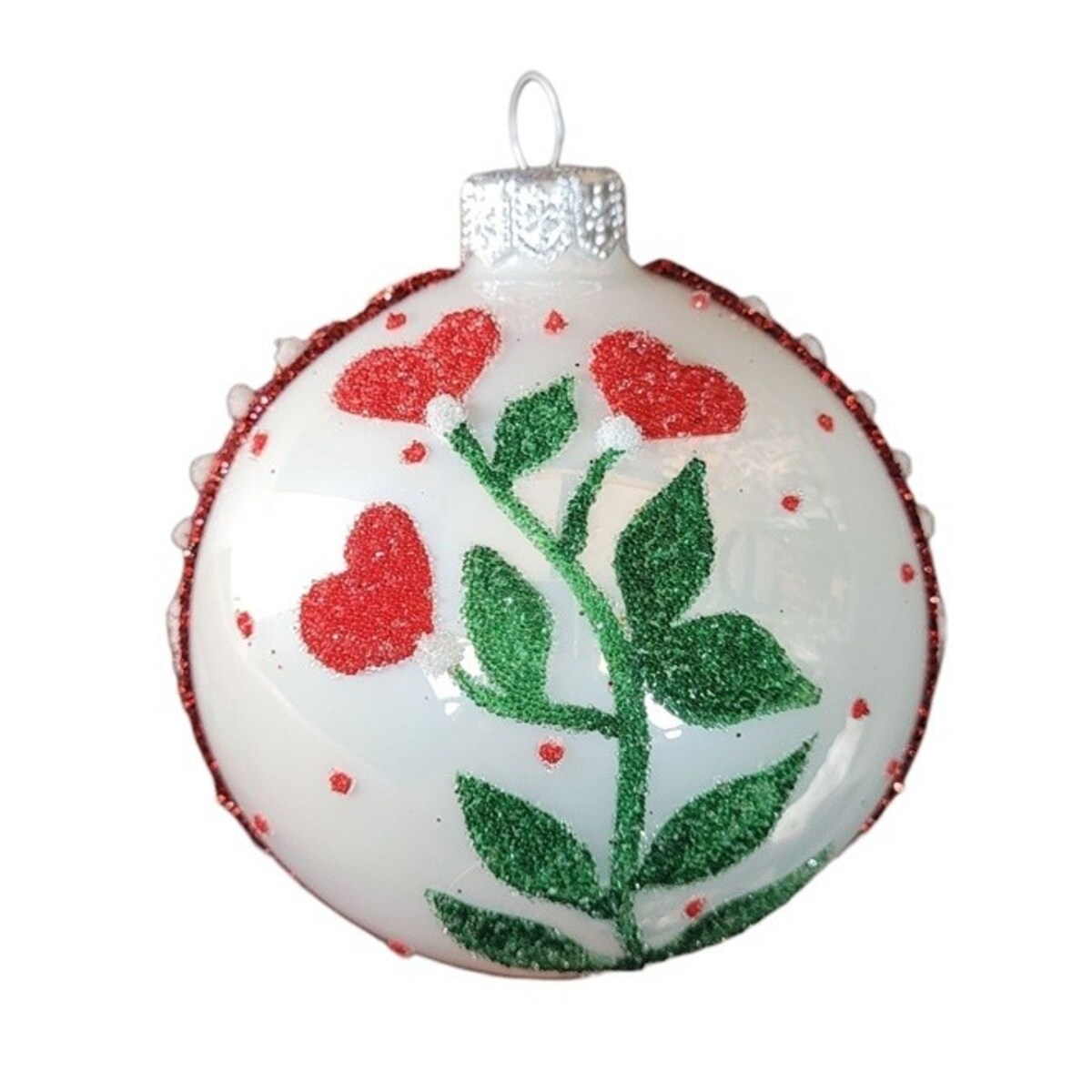 Bombka szklana 4 szt. Ø 100 mm FOLCLORE