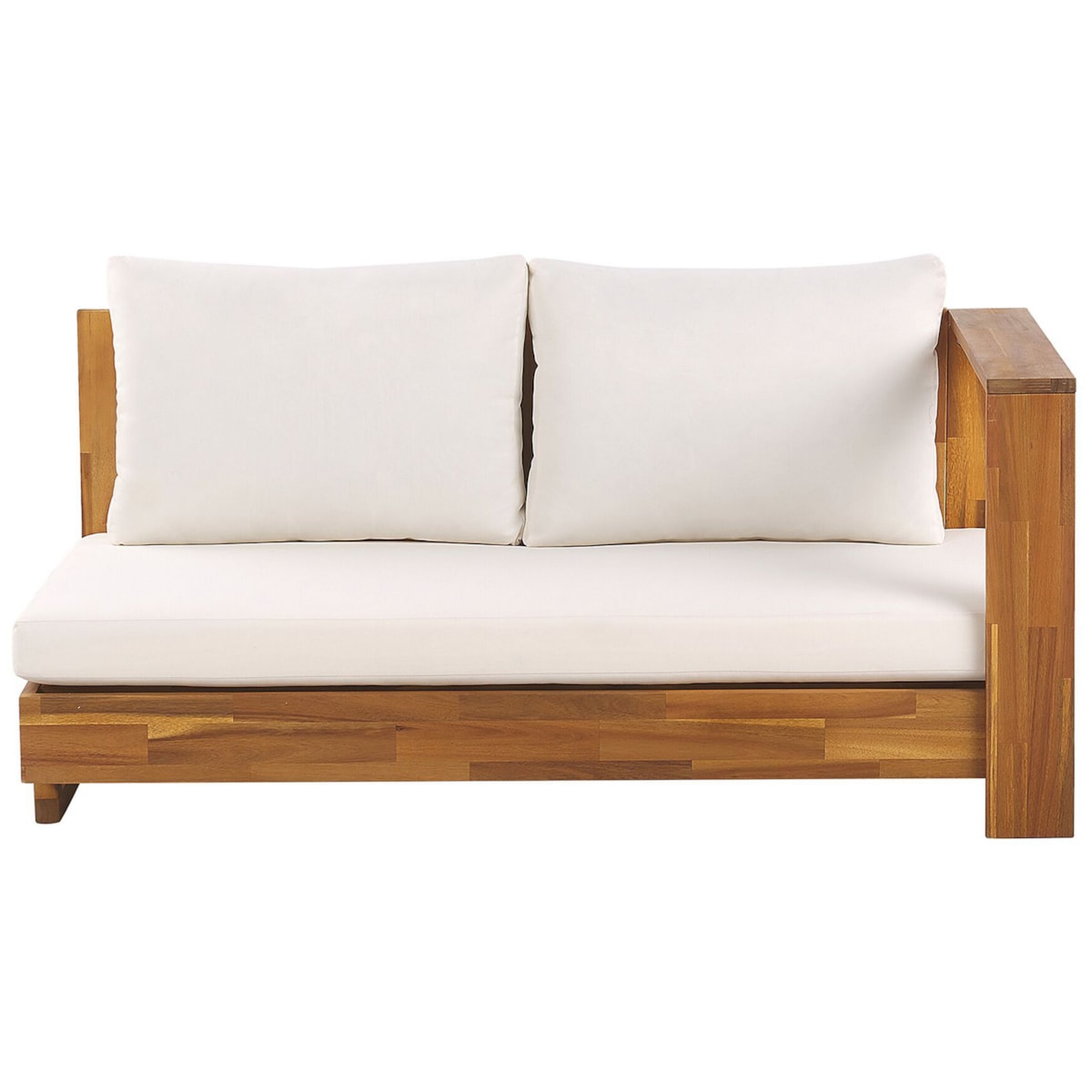 Zestaw ogrodowy drewno akacjowe 5-osobowy złamana biel MARETTIMO