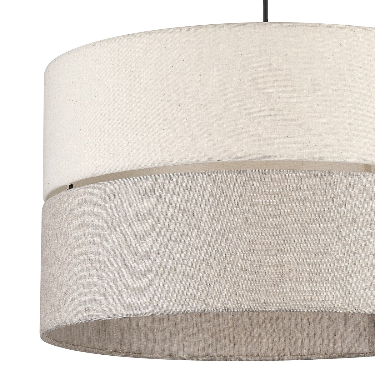 Lampa wisząca TK Lighting ECO 5773, 3xE27, regulowana, szaro-beżowe klosze, czarna podstawa