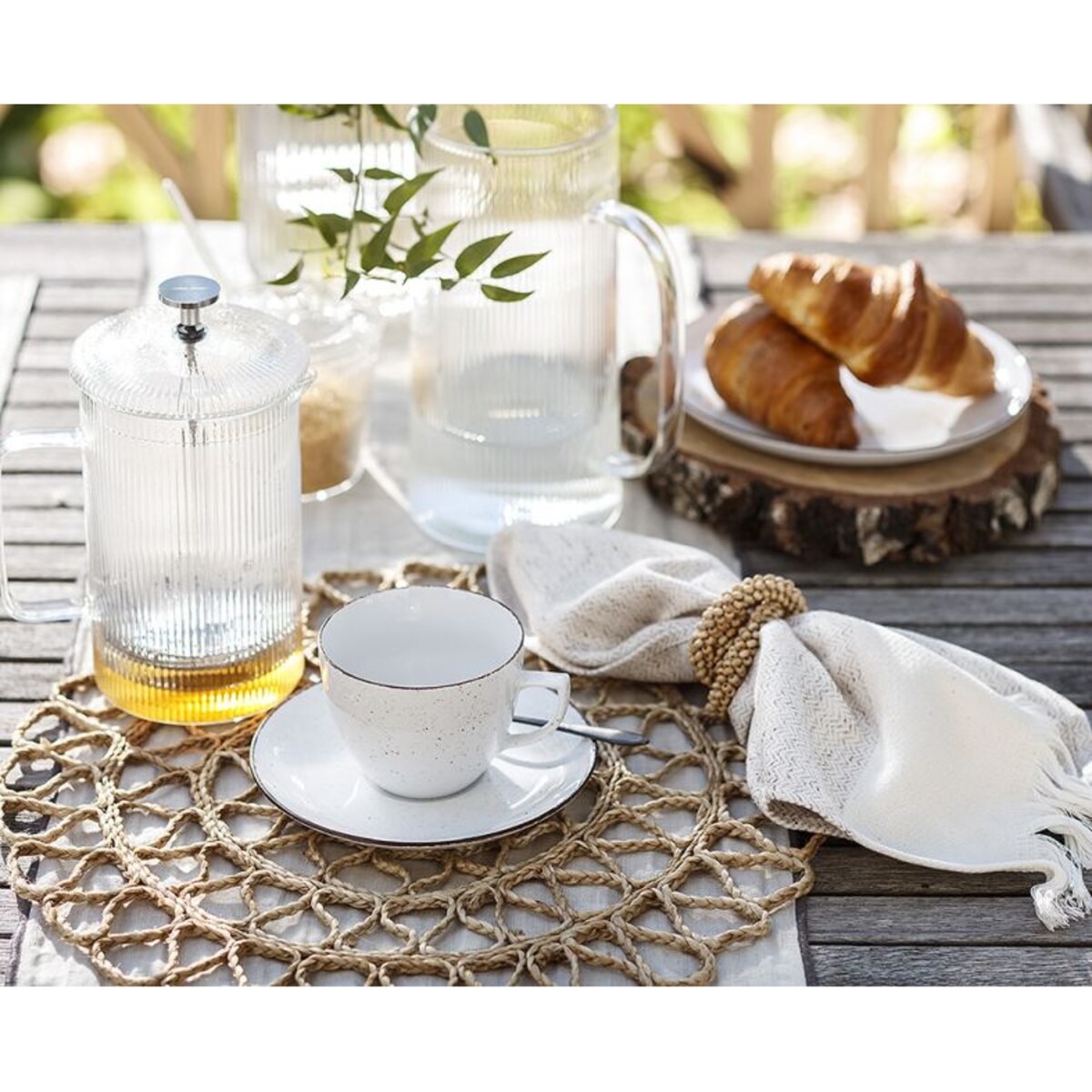 Zestaw filiżanek ze spodkami dla 6 osób 12 el. City Chłodny Powiew CT00