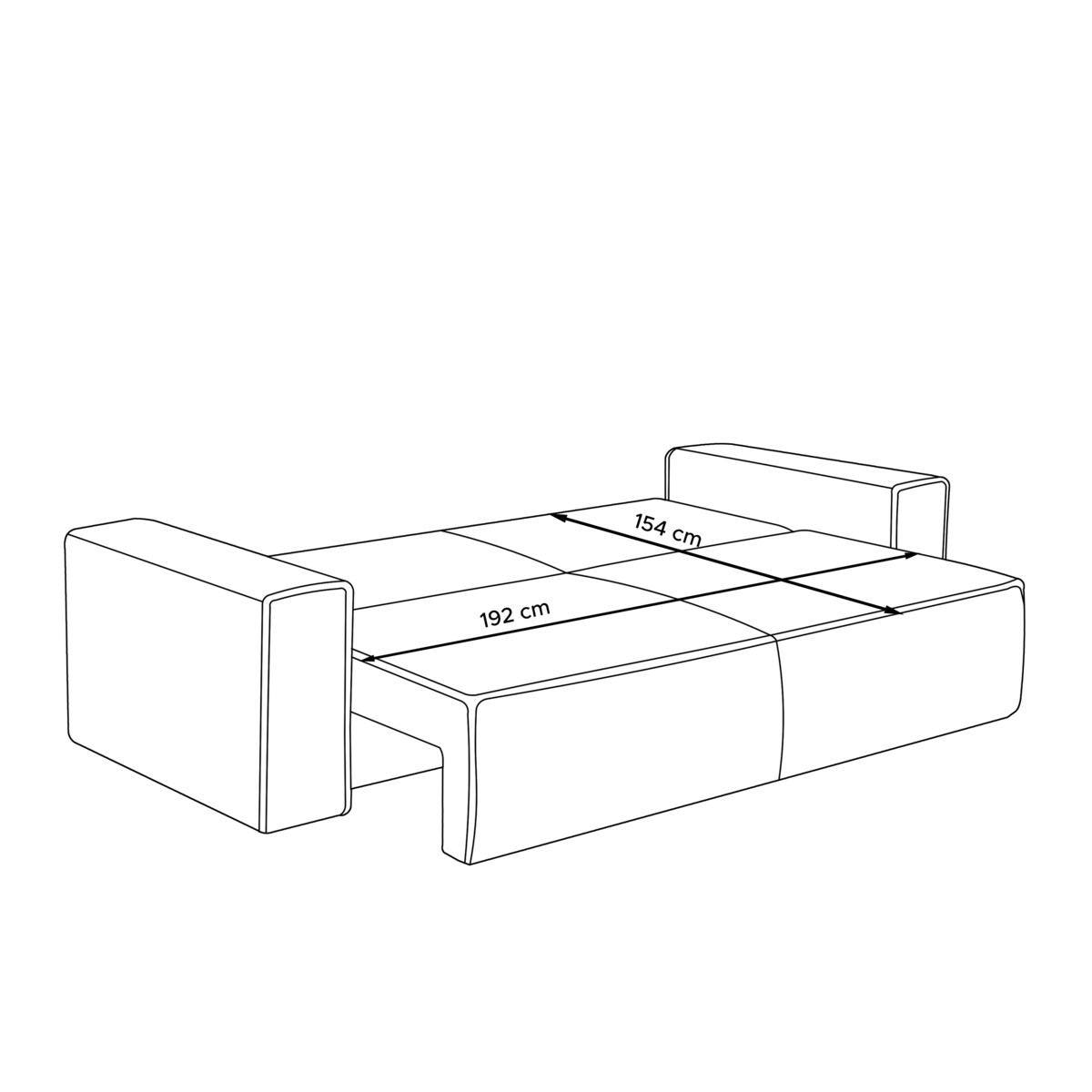 KONSIMO NAPI II Sofa 3-osobowa, kolor Zielony
