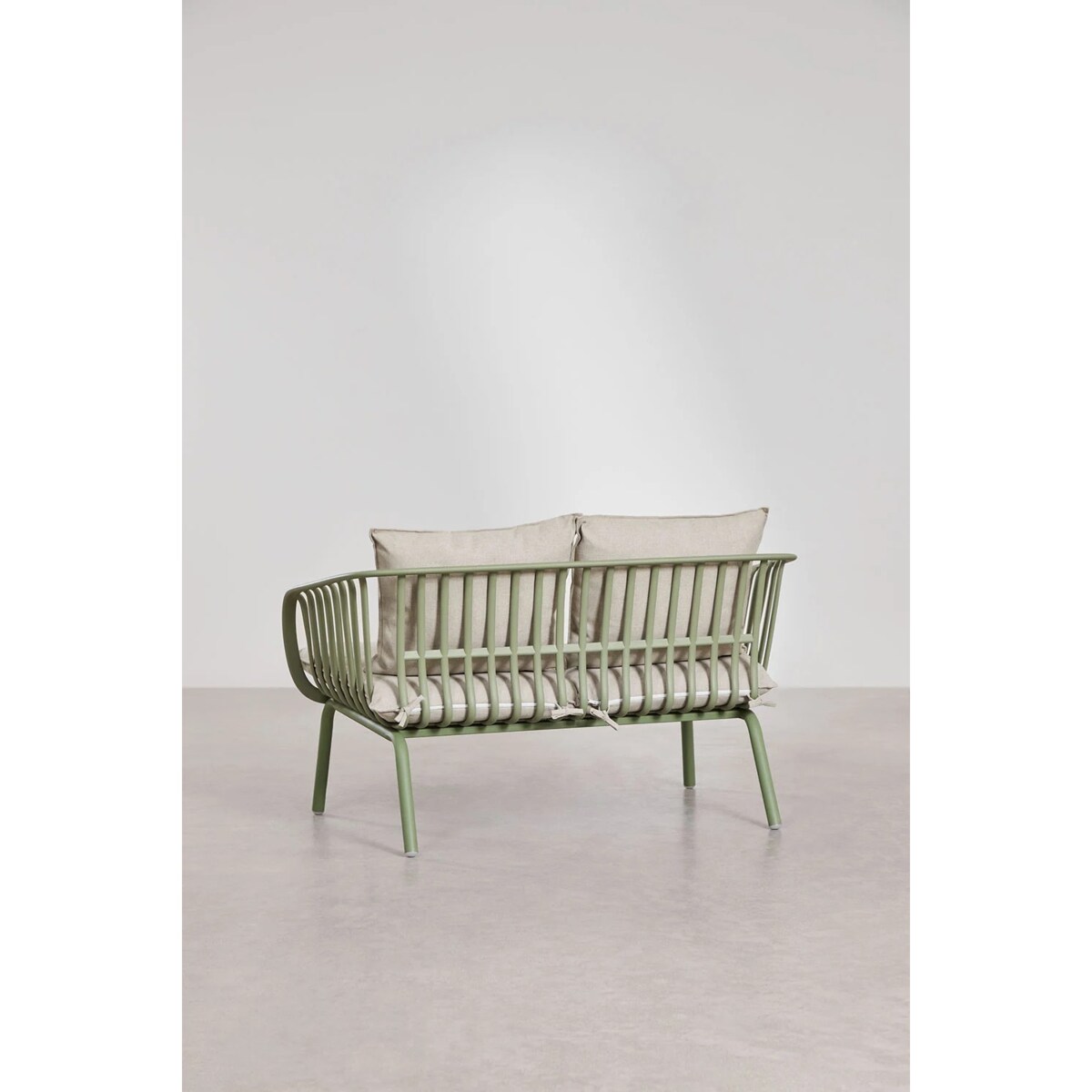 Zestaw ogrodowy: sofa, dwa fotele i dwa stoliko kawowe Aradina mięta