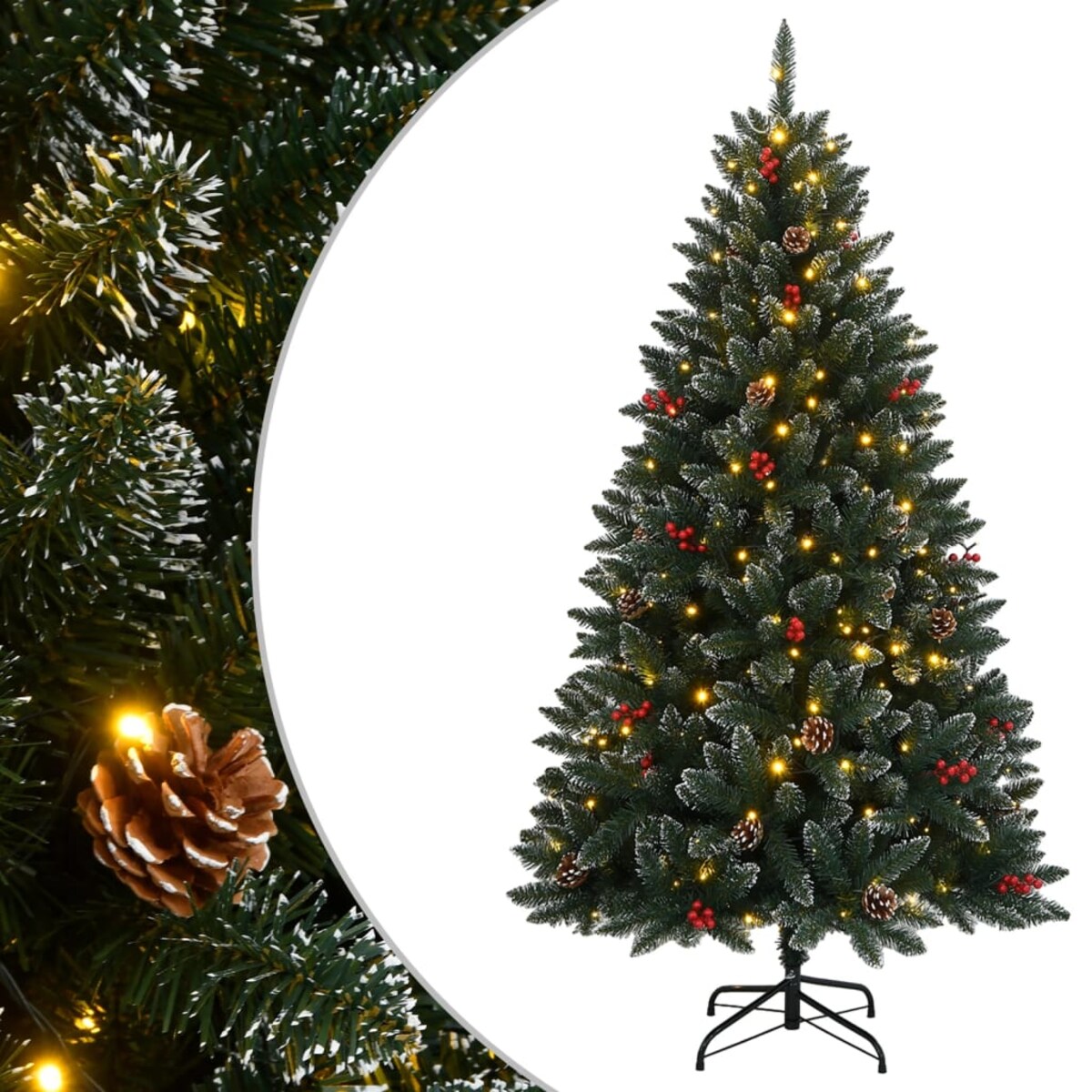 vidaXL Sztuczna choinka, 300 lampek LED, 240 cm