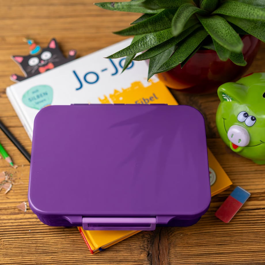 LEKKABOX CLASSIC śniadaniówka z przegródkami, Lilac