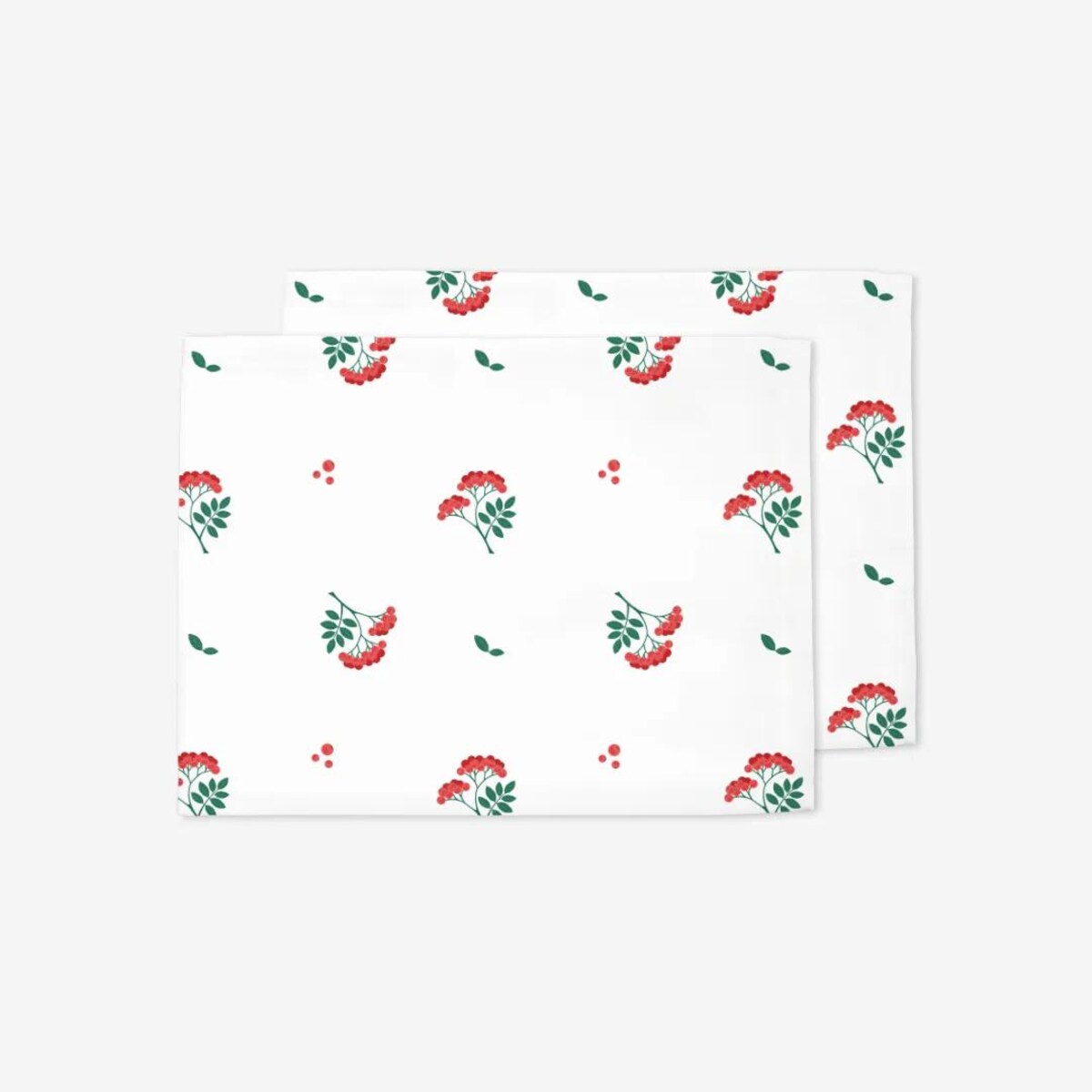 Podkładki świąteczne - jarzębinowe gałązki