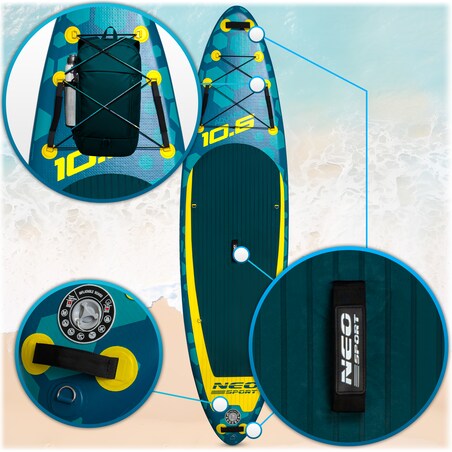 Deska SUP do pływania pompowana Paddle Aquasurf Neo-Sport 320cm ZESTAW