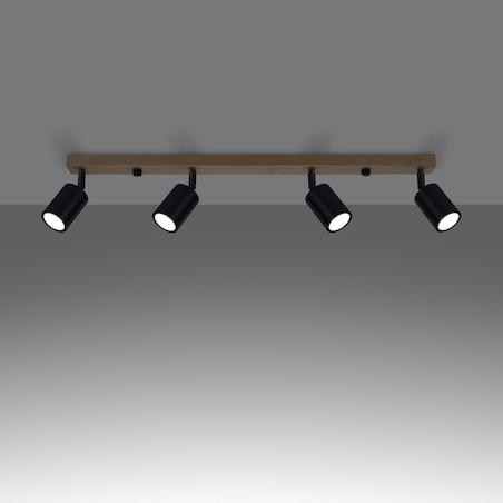 Plafon VERDO 4 czarny