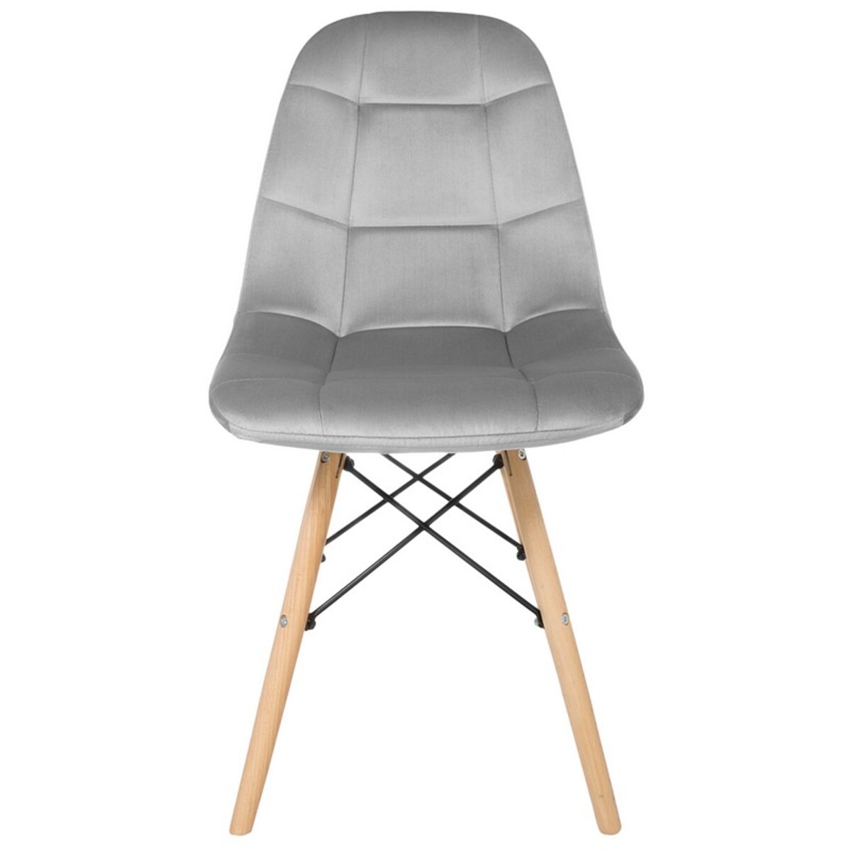 Krzesło tapicerowane do salonu jadalni welurowe skandynawskie