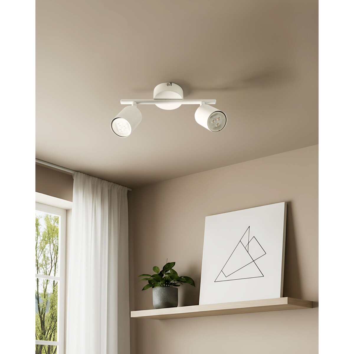 Lampa spot 2-punktowa NYANDO Metal Biały