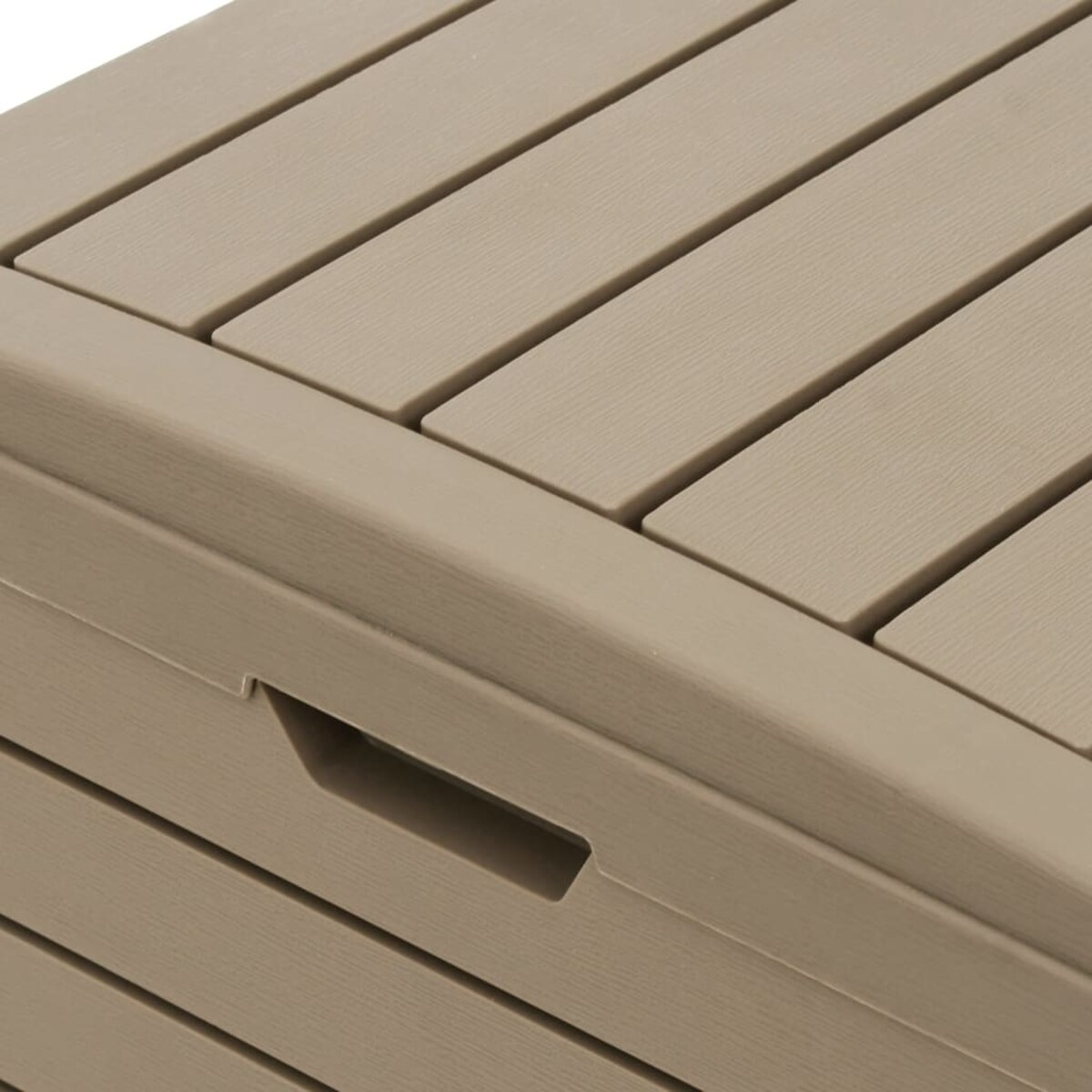 vidaXL Zewnętrzny kosz na śmieci, jasnobrązowy, 41x41x86 cm, PP