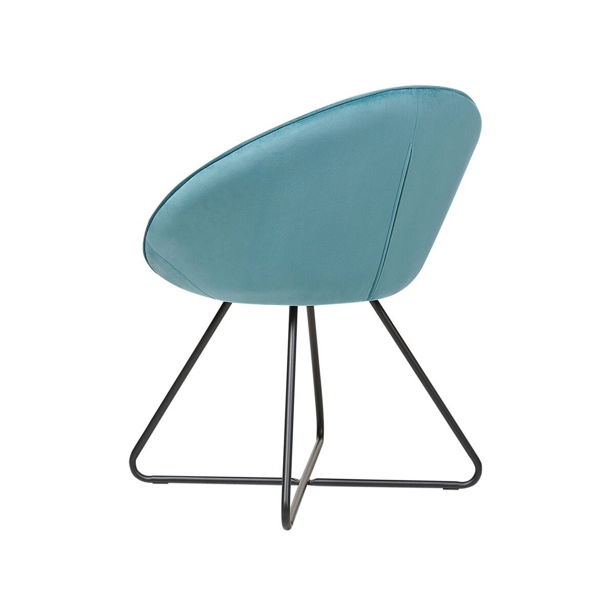 Krzesło welurowe niebieskie FLOBY II