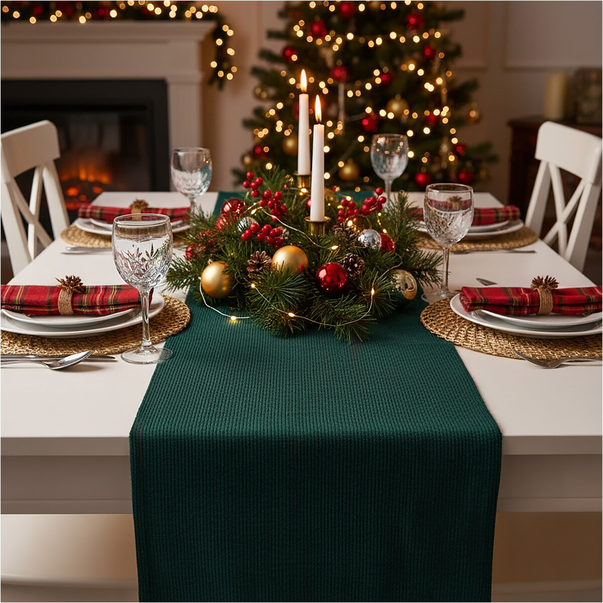 Bieżnik Świąteczny Na Stół Obrus 200X28 Dekoracyjny Ozdobny Na Święta