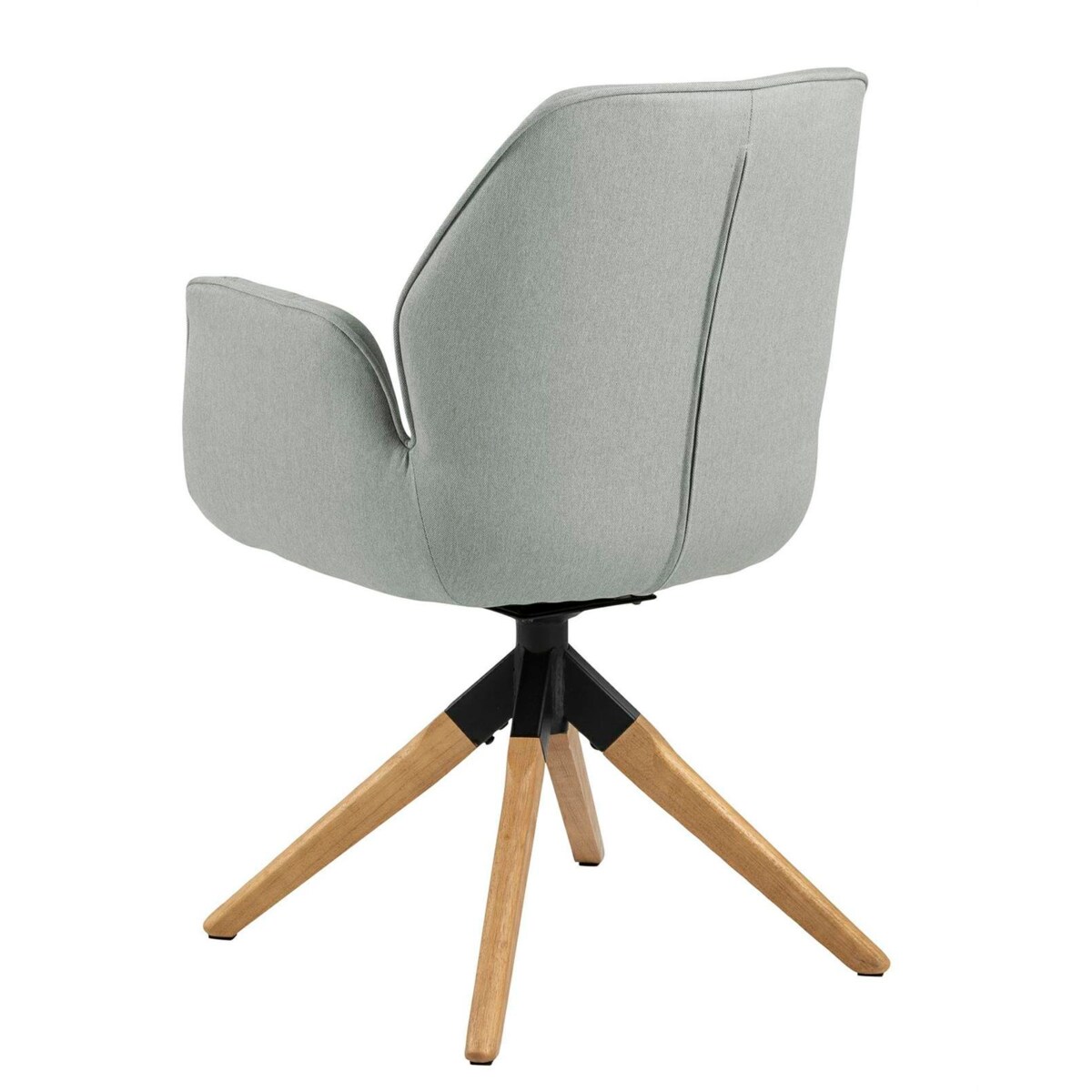 Krzesło obrotowe Aura light grey auto return tapicerowane