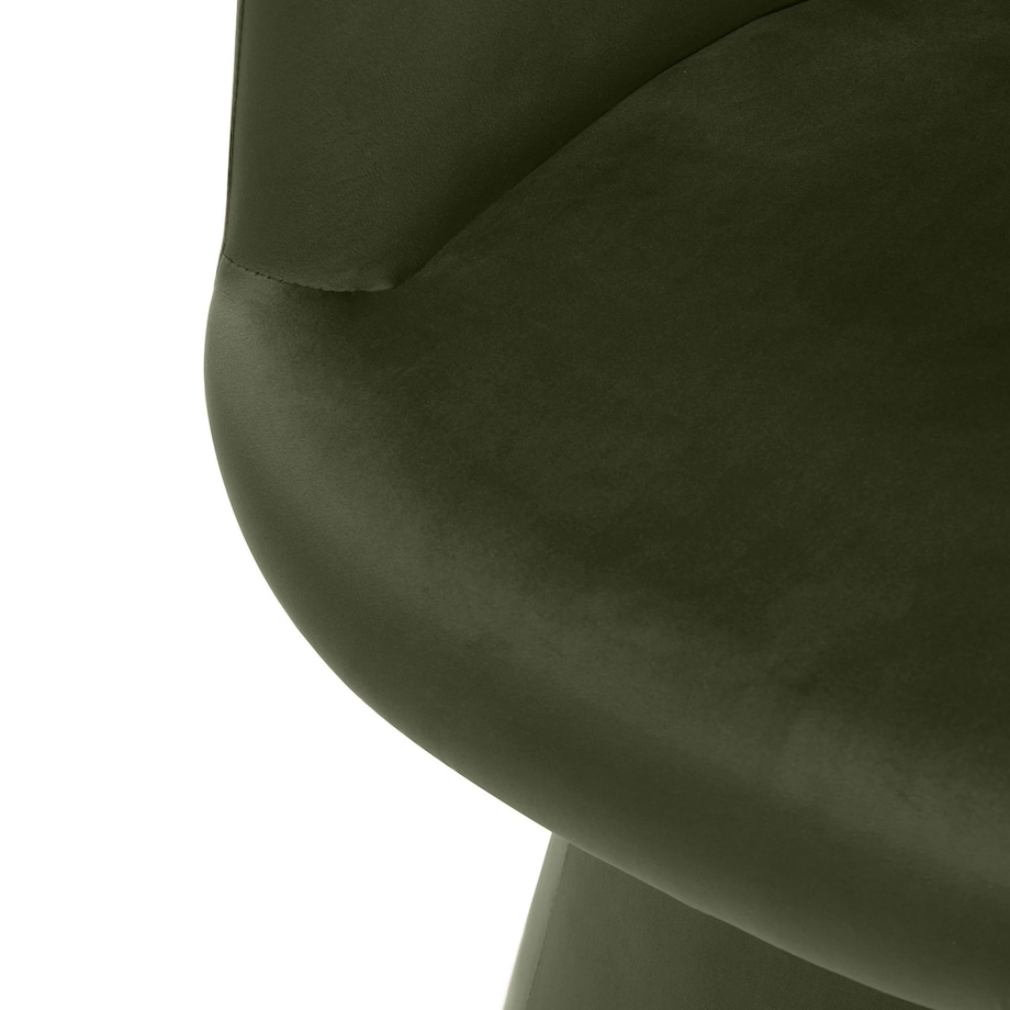 Krzesło obrotowe aksamitne oliwkowo-zielone Nalf