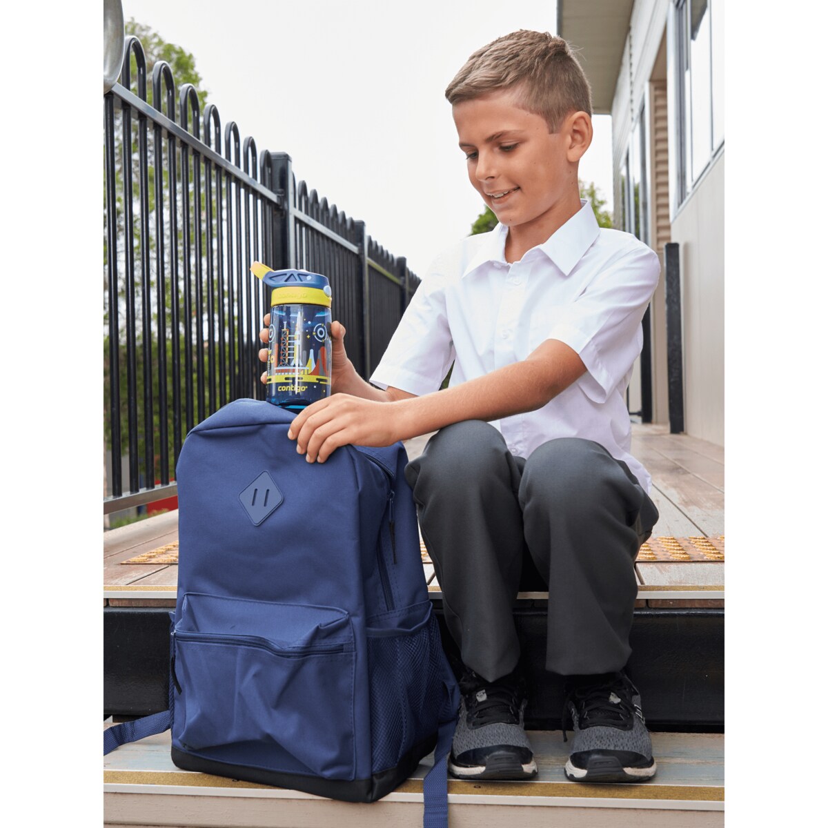 Bidon dla dzieci/ Kubek dla dzieci Contigo Gizmo Flip 414ml - Nautical Space