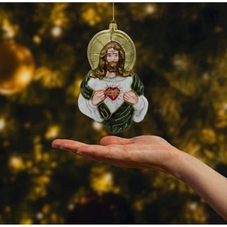 Bombka choinkowa: Jezus z Sercem