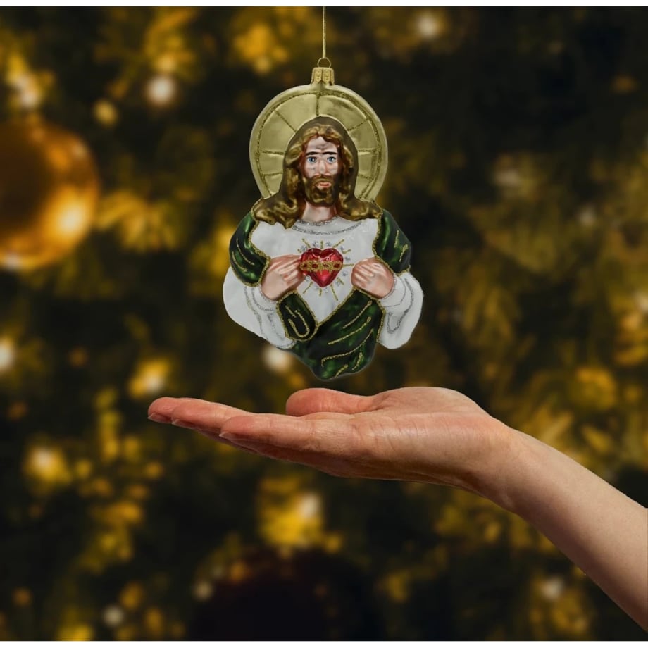 Bombka choinkowa: Jezus z Sercem