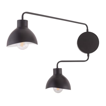 Obrotowa lampa ścienna Holi nowoczesna do salonu czarna