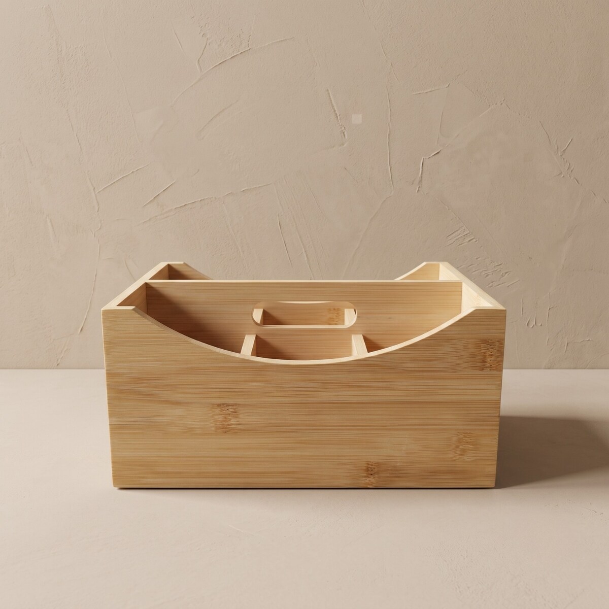 Organizer biurkowy bambusowy, 25 x 18 x 12 cm