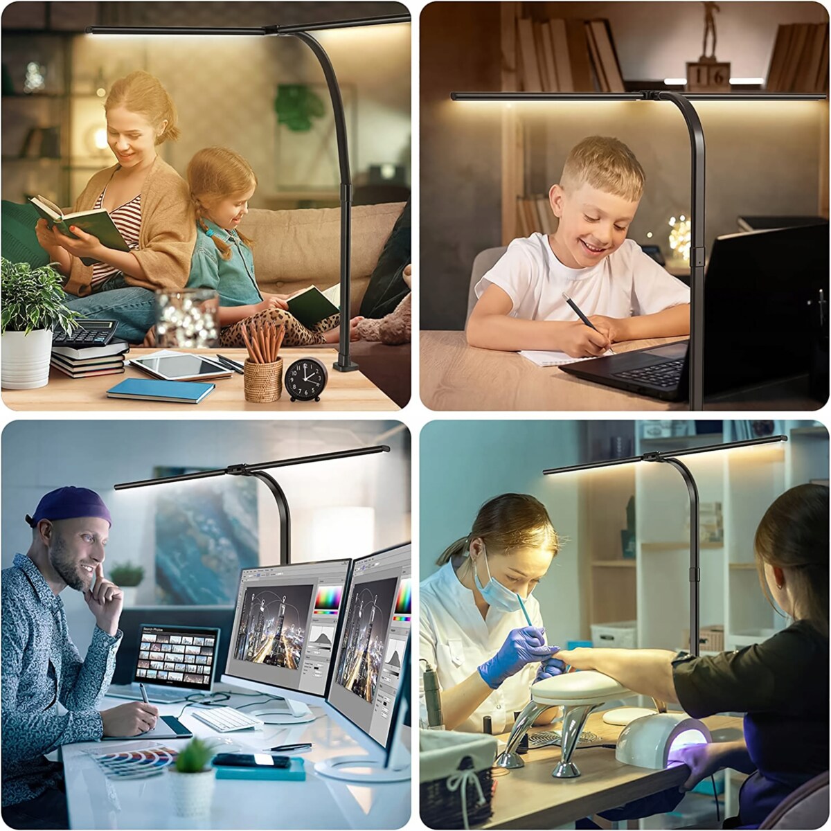 LAMPKA BIURKOWA szkolna NA BIURKO stołowa LED