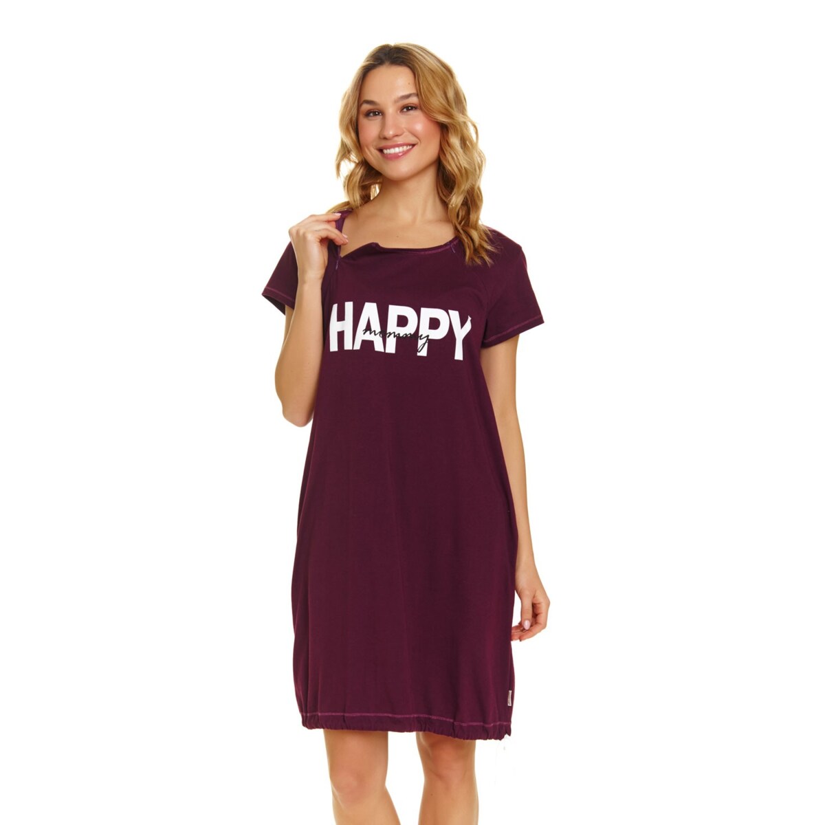 HAPPY MOMMY KOSZULA CIĄŻOWA I DO KARMIENIA Z SUWAKAMI