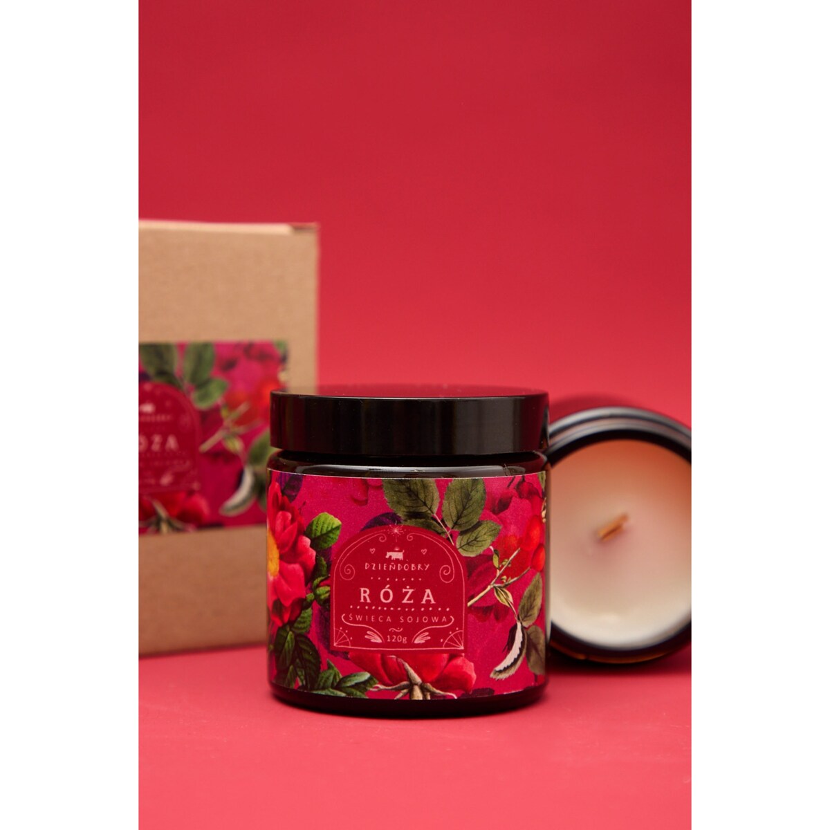 Świeca sojowa Róża