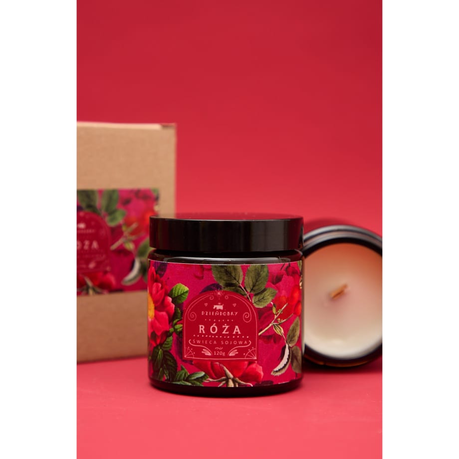 Świeca sojowa Róża