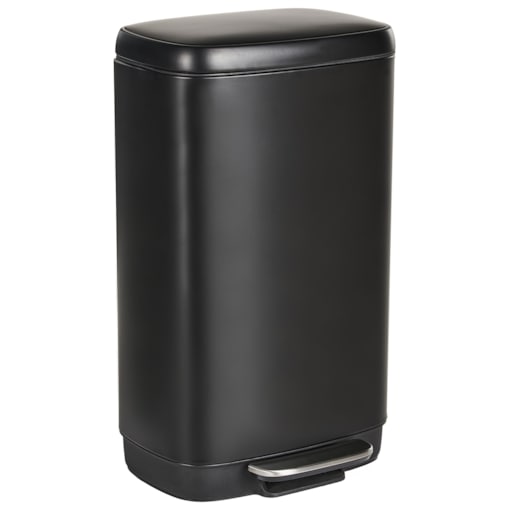 Kosz na śmieci z pedałem 30 L ECOCOLLECT Metal Czarny