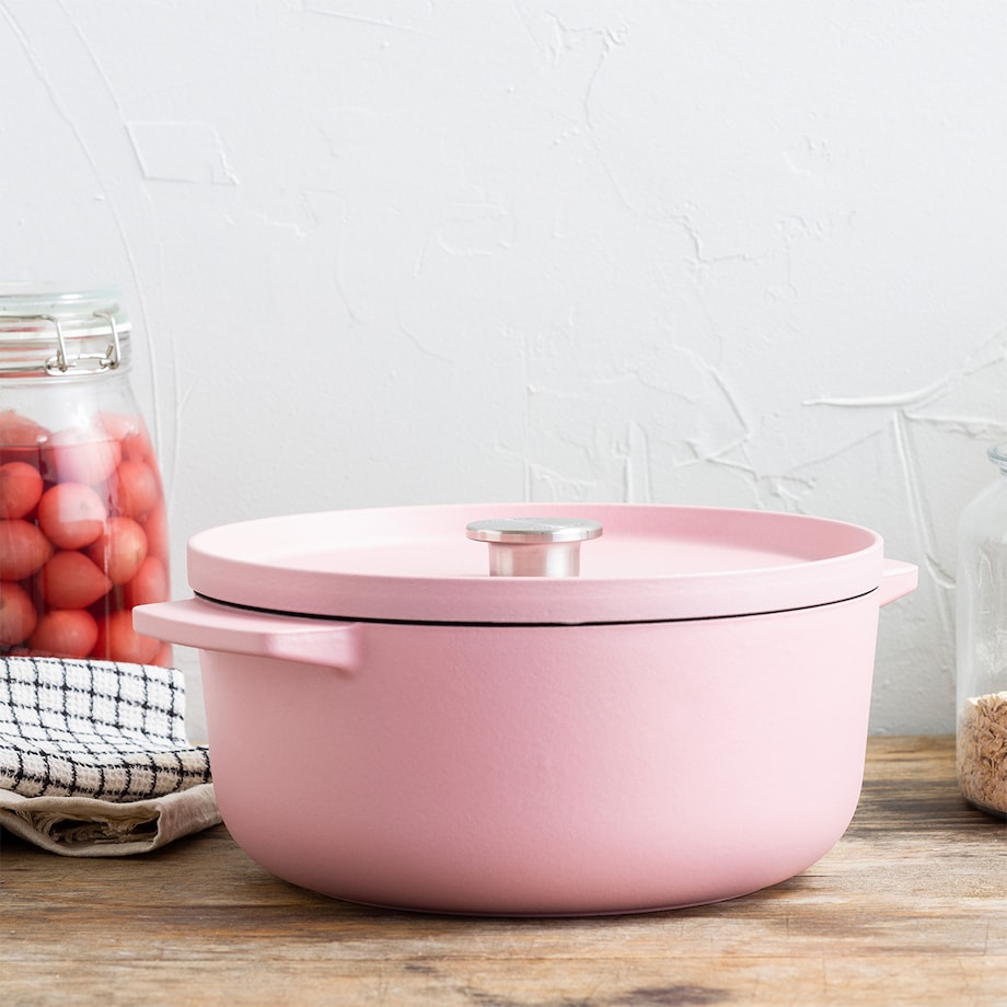 KitchenAid Garnek żeliwny 5,2 l - Dried Rose