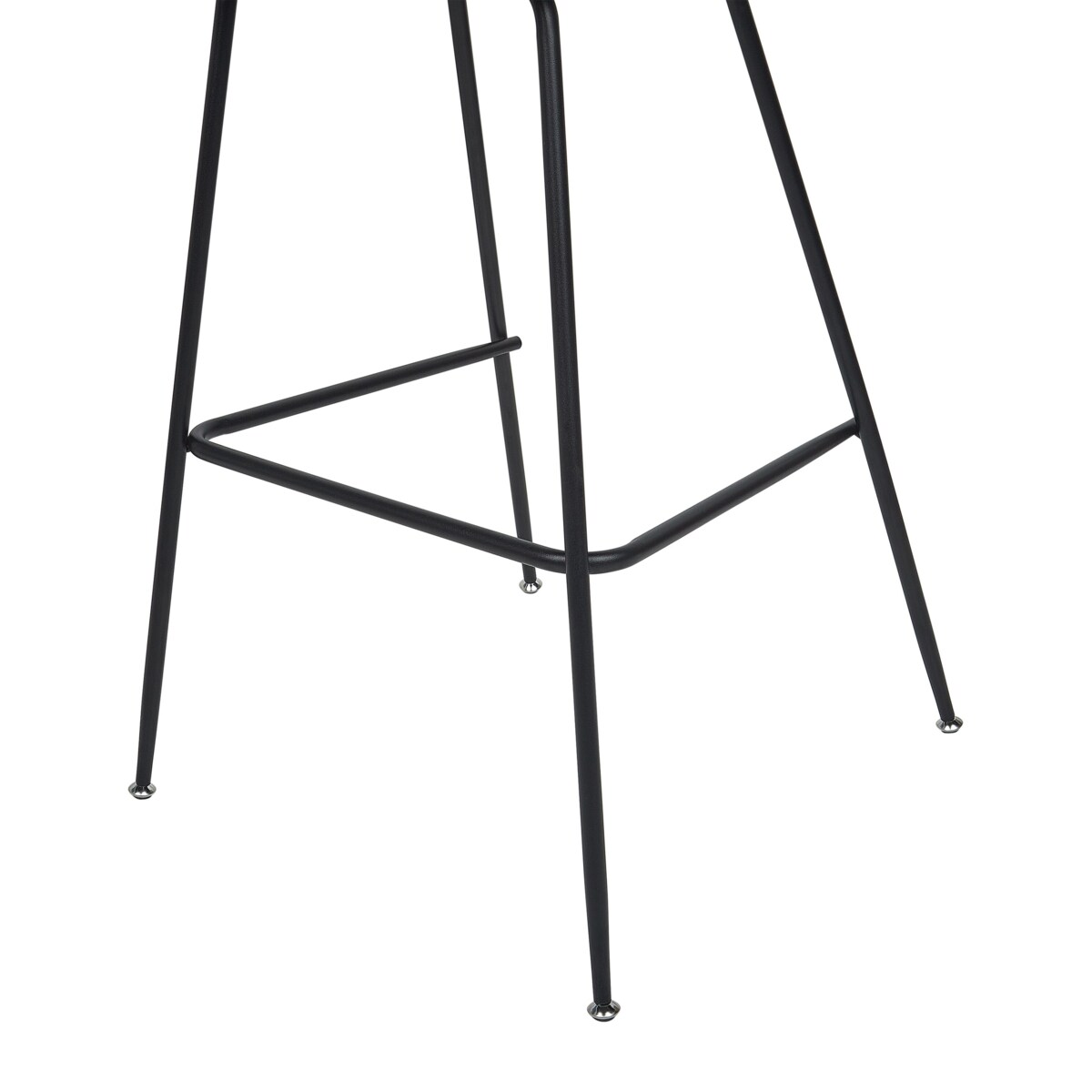 Zestaw 2 krzeseł barowych welurowy beżowoszary ARCOLA