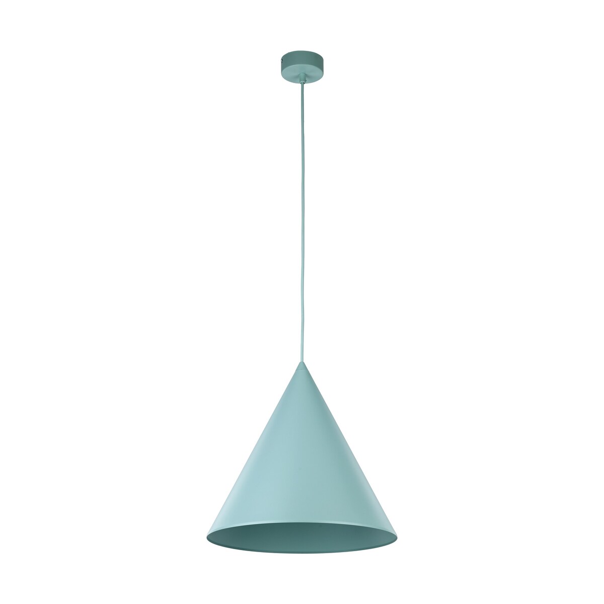 Lampa Wisząca Cono L Miętowa Tk Lighting Duży Metalowy Stożek